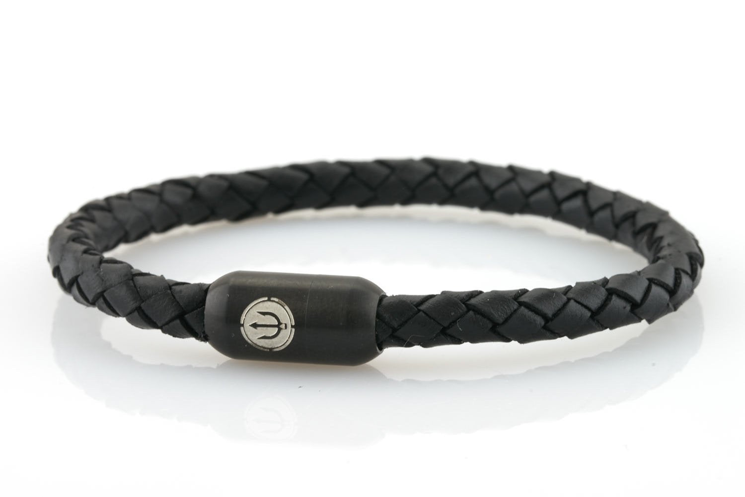 Браслет BOATSWAIN Трезубец ЧЁРНЫЙ 6мм